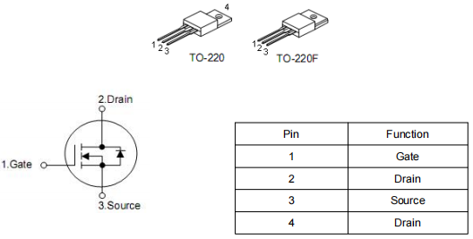 12n60場(chǎng)效應(yīng)管參數(shù),高壓mos管,KIA12N60H參數(shù)引腳圖-KIA MOS管