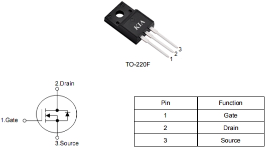 ?應急啟動電源mos,12a650v場效應管,KNF6365A參數資料-KIA MOS管