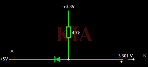 二極管電平轉換電路