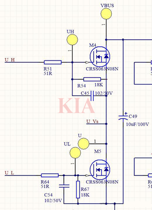 三相逆變電路,原理圖詳解-KIA MOS管